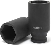 Головка ударная глубокая 6-гранная 38 мм, 1/2"DR Partner PA-4458538(13084)