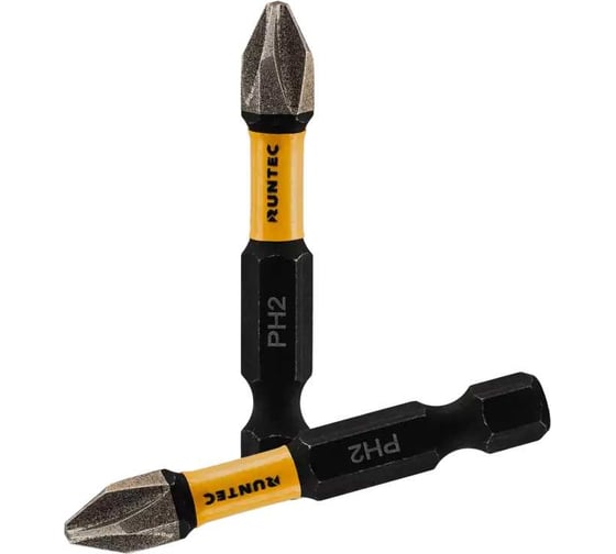 Бита ударная Diamond Coating H6.35 50 мм, PH2, 5 шт Runtec RT-IB51