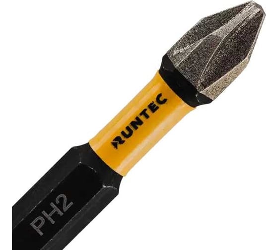 Бита ударная Diamond Coating H6.35 50 мм, PH2, 5 шт Runtec RT-IB51