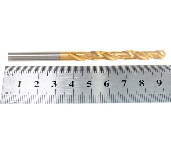 Сверло по металлу ц/х (6.0х57х93 мм; Р6М5; кл.т.А1; TIN; ГОСТ 10902-77) ТИЗ 4606002043715