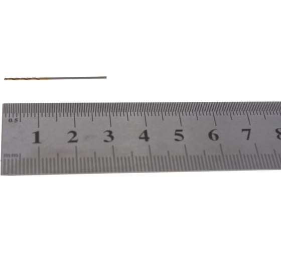 Сверло по металлу ц/х (0.8х10х30 мм; Р6М5; кл.т.А1; TIN; ГОСТ 10902-77) ТИЗ 4606002042398