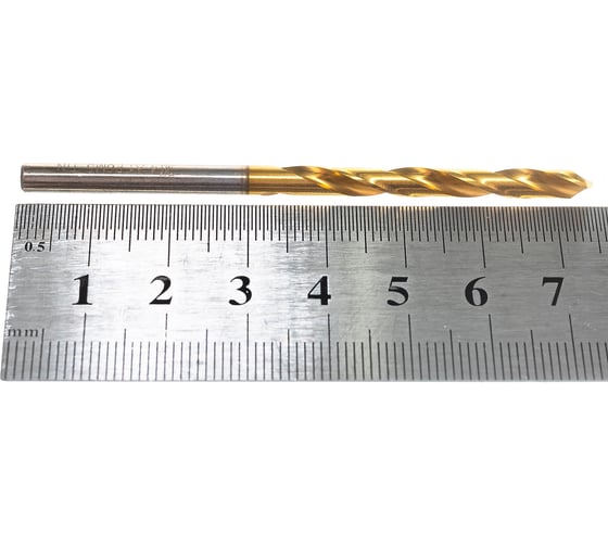 Сверло по металлу ц/х (4.0х43х75 мм; Р6М5; кл.т.А1; TIN; ГОСТ 10902-77) ТИЗ 4606002043319
