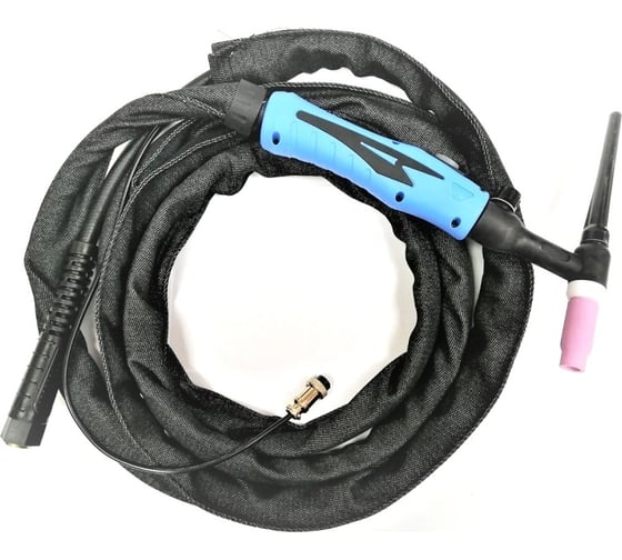 Горелка TIG WP 26 FXV (4 м, M16x1.5+2 pin, воздушное охлаждение, AC160А/DC250A, 0.5-3.2 мм) энаргит WP26FXV-4-M16-2P