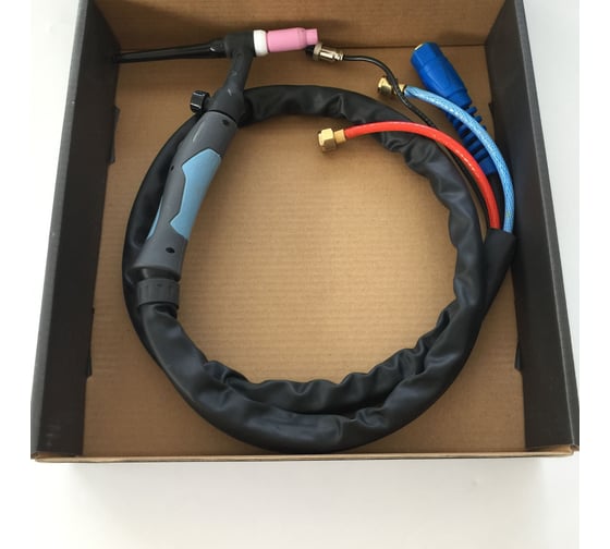 Горелка TIG WP 18FXV (4 м, M16x1.5+2 pin, водяное охлаждение, AC250А/DC350A, 0.5-4.0 мм) энаргит WP18FXV-4-M16-2P