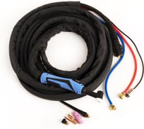 Горелка TIG WP 18FX (8 м, M16x1.5+2 pin, водяное охлаждение, AC250А/DC350A, 0.5-4.0 мм) энаргит WP18FX-8-M16-2P