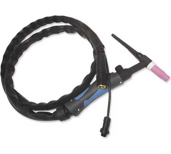 Горелка TIG WP 17 FXV (8 м, M16x1.5+2 pin, воздушное охлаждение, AC120А/DC150A, 0.5-2.4 мм) энаргит WP17FXV-8-M16-2P