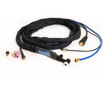 Горелка TIG WP 17 FXV (4 м, M16x1.5+2 pin, вилка 35-50, воздушное охлаждение, AC120А/DC150A, 0.5-2.4 мм) энаргит WP17FXV-4-M16-2P-3550