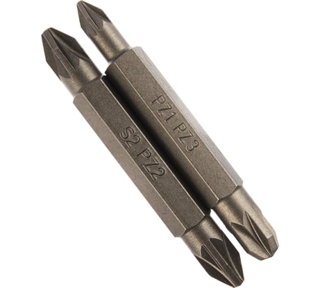 Набор двухсторонних бит №5 (2 шт; 50 мм; Pz2xPz2; Pz1xPz3) Quadro Torsion 490005