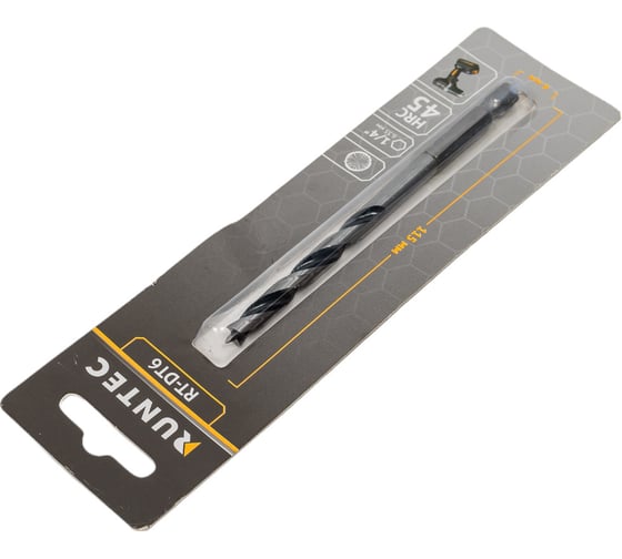 Сверло по дереву HRC45 6x115 мм, HEX RUNTEC RT-DT6