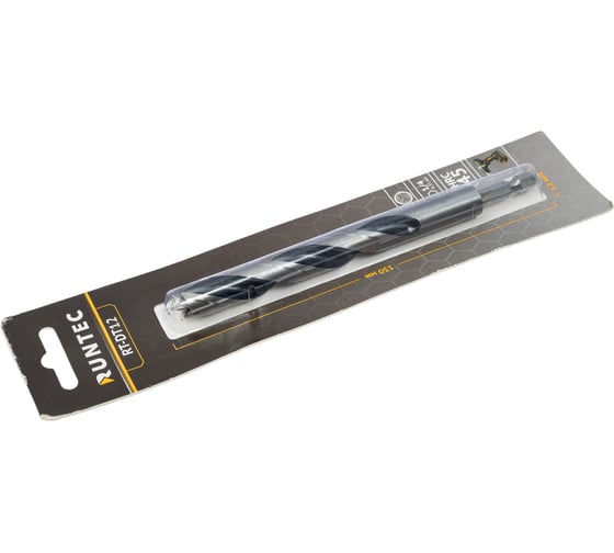 Сверло по дереву HRC45 12x150 мм, HEX RUNTEC RT-DT12