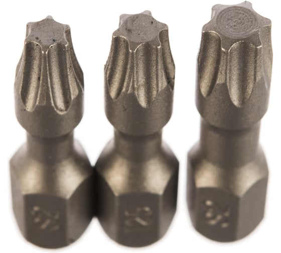Набор бит Torx №3 (3 шт; 25 мм; Т20/Т25/Т30) Quadro Torsion 490003