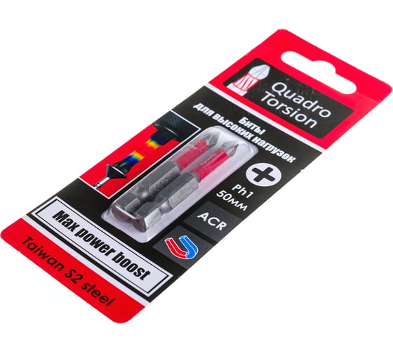 Бита (2 шт; PH1; 50 мм; 1/4) Quadro Torsion 410150-2