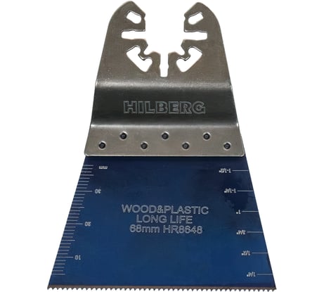 Полотно пильное погружное по древесине и пластику Hilberg WoodPlastic Bi-M 68x40x18tpi HR8648