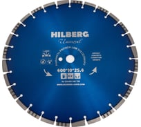 Диск алмазный отрезной Universal (400x25.4/12 мм) Hilberg HM709