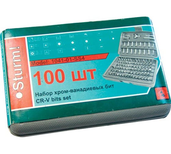 Набор бит и адаптеров (100 предметов) Sturm 1041-01-SS4 1
