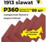 Водостойкий абразив в листах 1913 wat 230х280 мм, P360, 50 шт SIA 3100.3713.0360 2