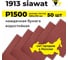 Водостойкий абразив в листах 1913 wat 230х280 мм, P1500, 50 шт SIA 3100.3713.1500 2