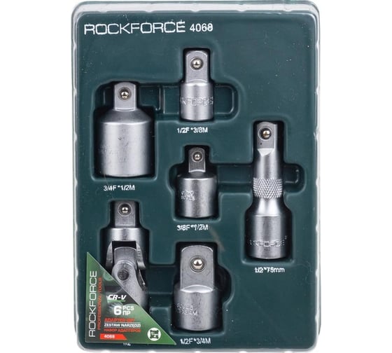 Набор адаптеров 6 предметов Rockforce RF-4068(58295)