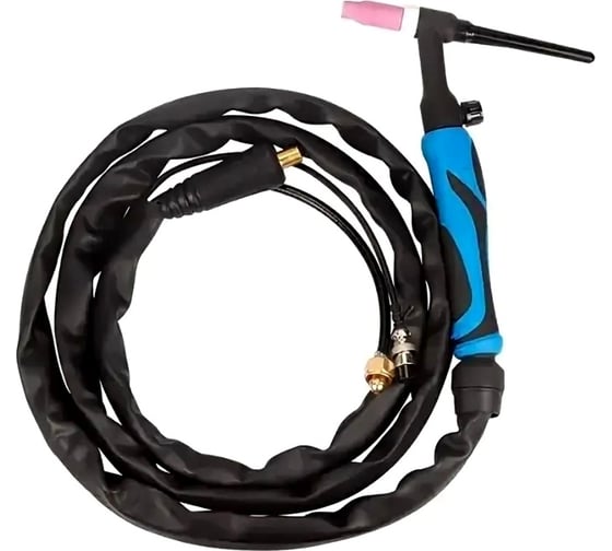 Горелка TIG WP 9 FXV (8 м, M16x1.5, 2 pin, 35-50, воздушное охлаждение, AC80А/DC125A, 0.5-2.4 мм) энаргит WP9FXV-8-M16-2P-3550