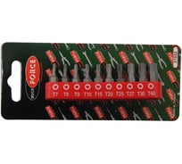 Набор вставок TORX с магнитными держателями (10 шт; 1/4"DR) ROCKFORCE RF-21022