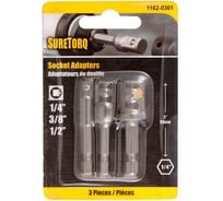 Набор адаптеров для торцевых головок (3 шт; 50 мм; 1/4) SureTorq 1182-0301