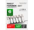 Набор головок-бит разнопрофильных Spline-Torx-Hex 6 шт на планке Rockforce RF-40920(46644) 2