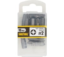 Набор бит (15 шт; 25 мм; PZ2) SureTorq 1021-1502