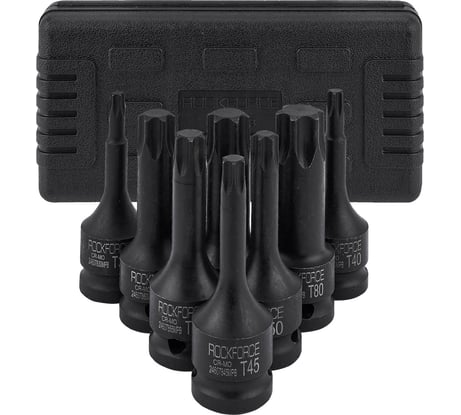 Набор головок-бит TORX ударных Rockforce 1/2", 8 предметов RF-4088MPB(16275)