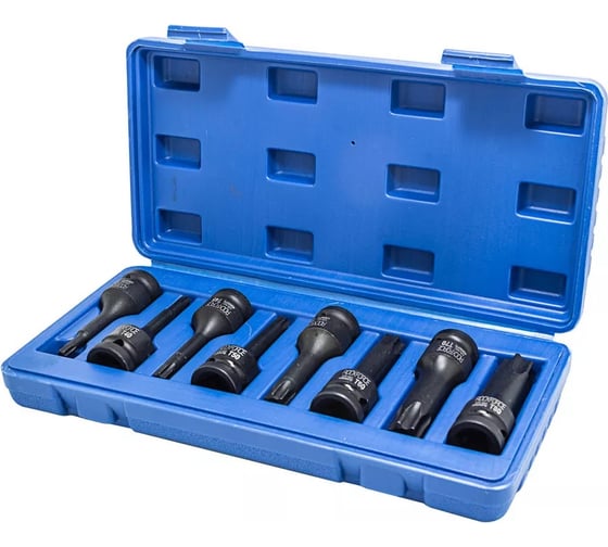 Набор головок-бит TORX ударных (8 шт; 1/2") Rockforce RF-4088MPB(16275) 1