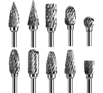 Набор бор-фрез твердосплавных, 10 шт Modern T Р08474