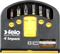 Набор бит Impact (6 бит с держателем; PH; 25 мм; в кейсе Swift) Felo 02060546