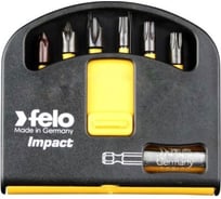 Набор бит Impact (6 бит с держателем; PZ; 25 мм; в кейсе Swift) Felo 02060446