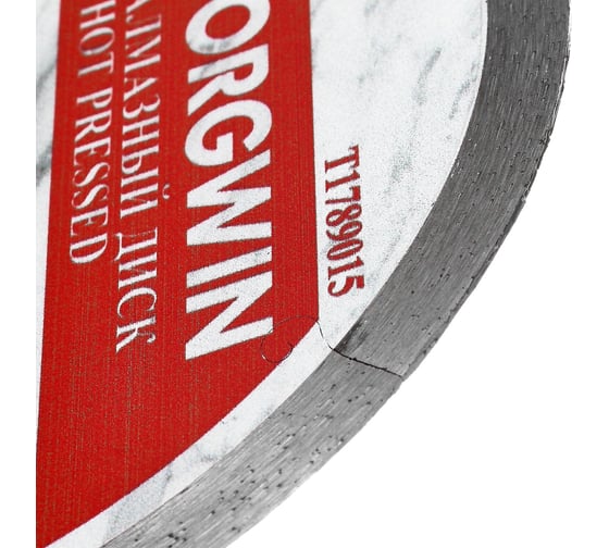 Диск алмазный отрезной сплошной по керамике 180х25.4/10х1.6 мм All-over Segmented slim Professional for Ceramic Industrial TORGWIN T1789015