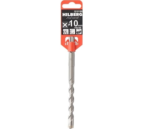 Бур для перфоратора по бетону Hilberg Quadro 10x160 мм SDS-plus, Q10160