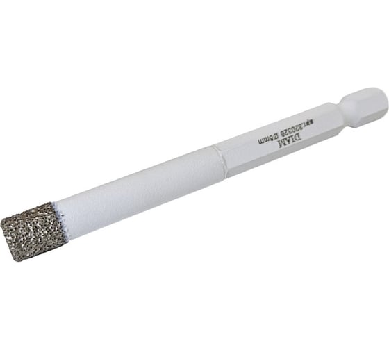 Сверло алмазное 8x35 мм, 1/4 HEX-E Extra Line V-TECH (в.спекание) Diam 320326