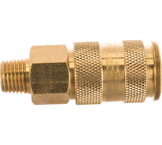 Быстроразъем пневматический с клапаном 1/4М Forsage F-BSE1-2SM(6735)