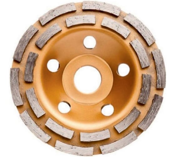 Чашка алмазная зачистная двухрядная (125х22.2 мм) VERTA VDD-125