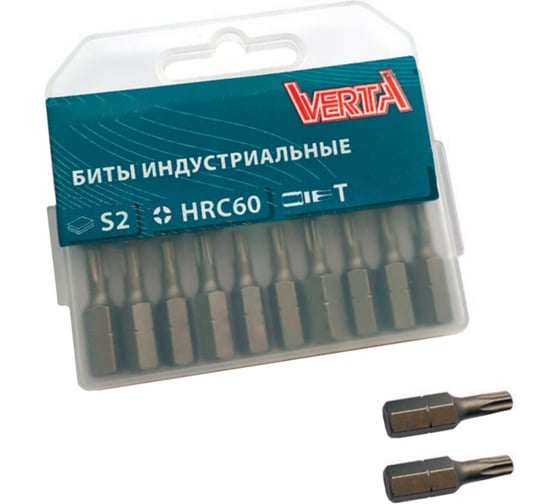 Биты TORX ULTRAPROFI (20 шт; T7; 25 мм) VERTA vup63-157 1