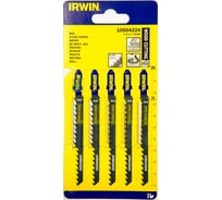 Пилка T244D (5 шт; 100 мм; 6TPI; HCS) для электролобзика Irwin 10504224