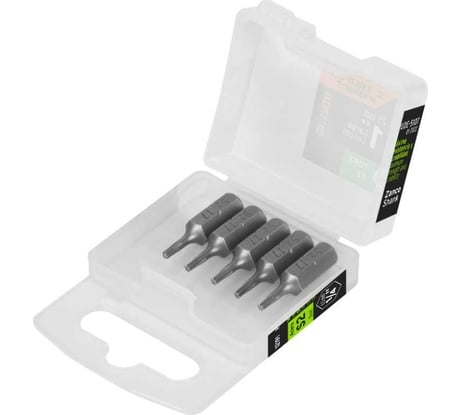 Набор профессиональных бит EXPERT сталь S2, 25 мм, T7, 5 шт Truper 12191