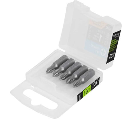 Набор профессиональных бит EXPERT сталь S2, 25 мм, PH1, 5 шт Truper 12140
