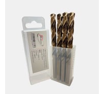 Сверло по металлу 5 шт, цилиндрический хвостовик, с кобальтом 10.0 мм, средняя серия, ГОСТ 10902-77 Р6М5К5 РосИнструмент 50210