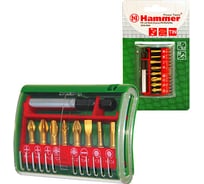 Набор бит Flex 203-904 PB №4 (9 шт) HAMMER 36785