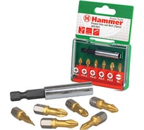 Набор бит 7 шт Flex 203-901 PB №1 HAMMER 30735