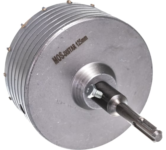 Коронка по бетону МОS-DISTAR МOS-DISTAR 125хМ16/16 резцов с переходником SDS+ MS-CBТ125 MS-CBT125