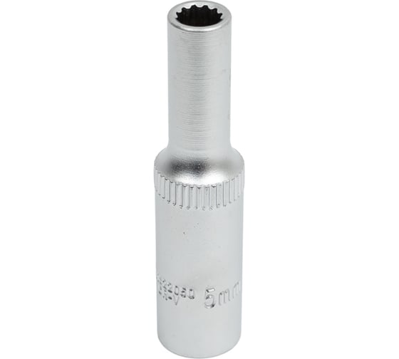 Головка торцевая глубокая 12-гранная S11S22050 5 мм, 1/4"DR THORVIK 054058