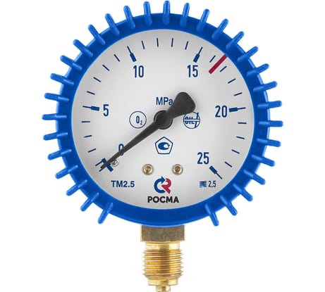 Манометр 25.0 МПа (кислород), 63 мм, G1/4 ПТК 00000043085