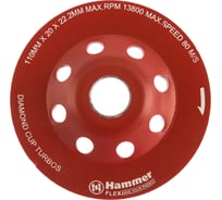 Чашка алмазная турбо вейв Flex 206-210 (110х22 мм) HAMMER 159281