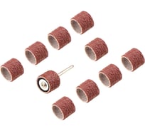 Цилиндры наждачные с держателем Flex (10 шт; 13х13 мм; P60) для мини-дрели HAMMER 625136 219-008