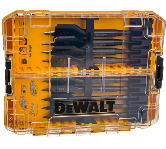 Набор сверл перьевых IMPACT (8 шт; 12-32 мм) DEWALT DT70751-QZ